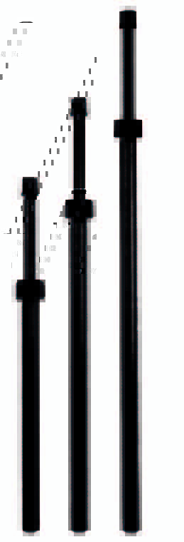 Verlengbuis uitschuifbaar 40+36.5cm 1/2 inch buitendraad