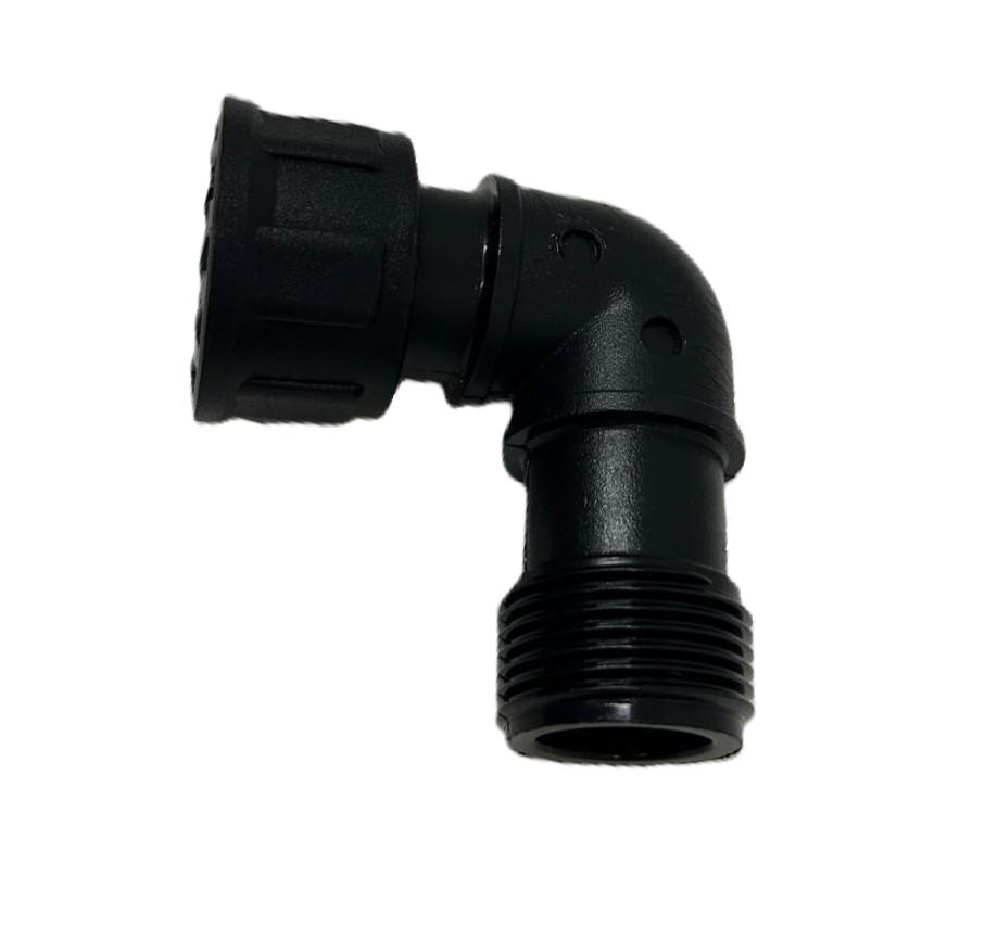 Manifold bocht 90° 1inch binnendraad x 1inch buitendraad - Afbeelding 2