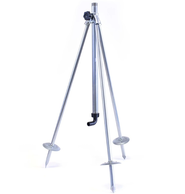 Driepoot standaard voor sproeier 1 inch buitendraad
