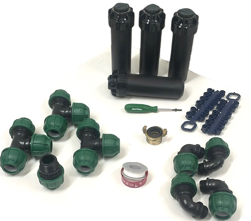 Complete RainBird tuinsproeierset 5004+ | 4 sproeiers